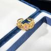 Exquisite Pink Diamond Butterfly Crown Ring: Fashionable, Versatile, Unique Design for Women