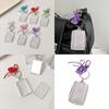 Contemporary Acrylic Photo Display Organizer Compact Keychain Card Sleeve Decorative Desk Accessory For Daily Use