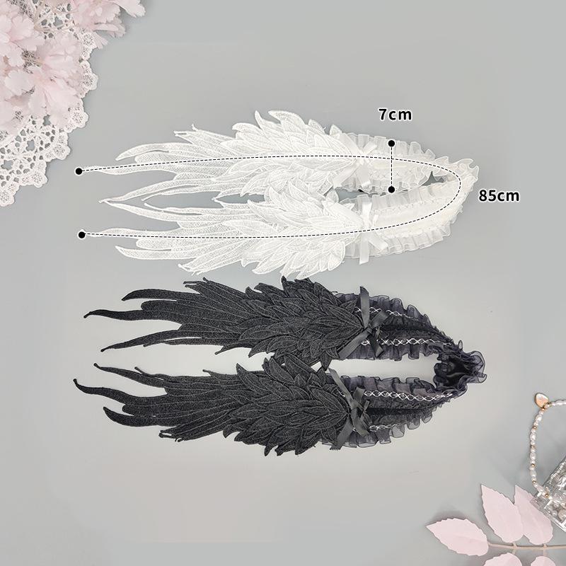 Gothic Lolita Angel Wing Lace Headband