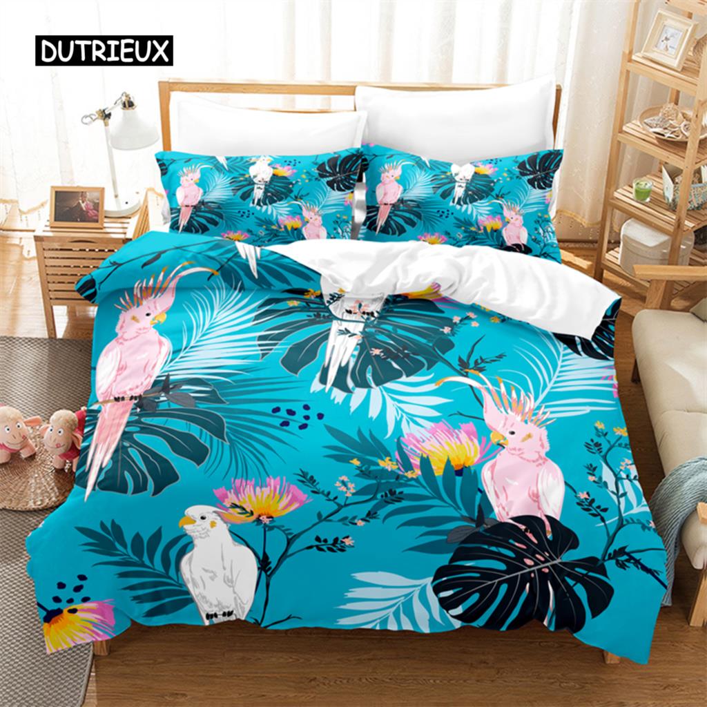 Tropical Plants Bedding Set Duvet Cover Set 3d Bedding Digital Printing Bed Linen Queen Size Bedding Set Fashion Design