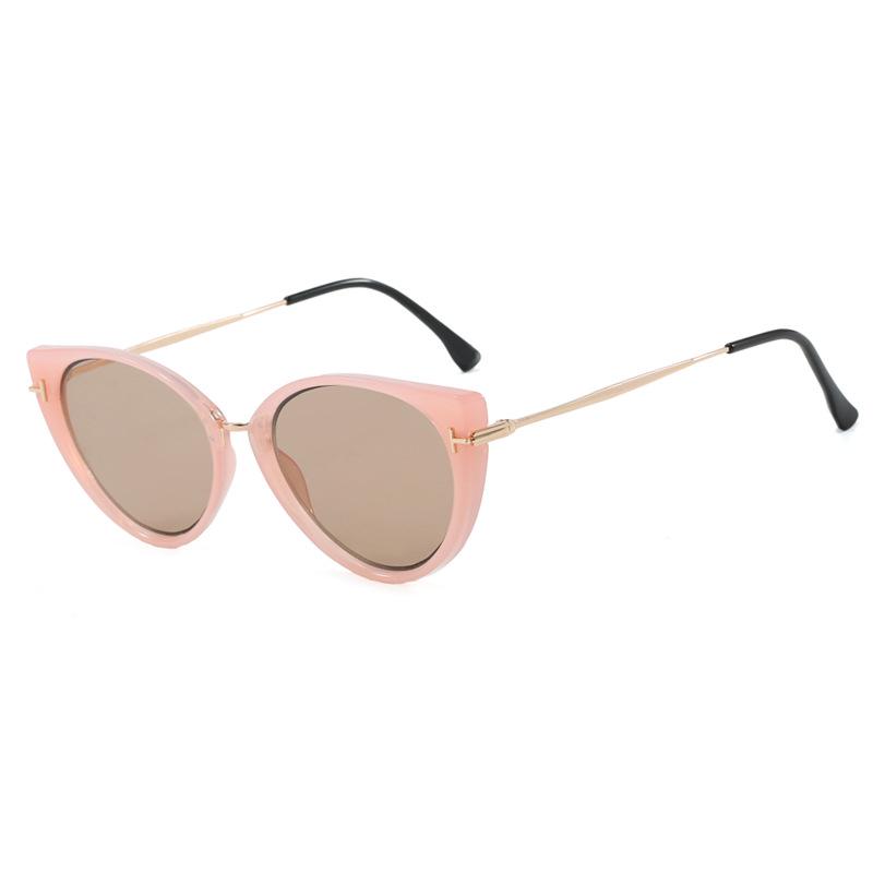 Gafas de Sol para Mujer 2025 con Forma de T Estilo Retro Ojo de Gato Protección UV