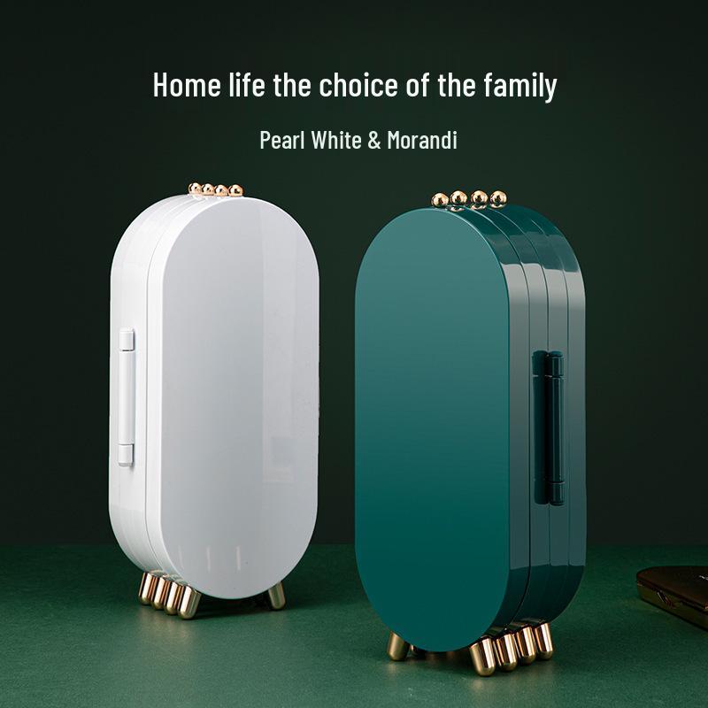 Nordic Style Foldable Jewelry Box with Mirror