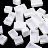 White 6/12/24/48pcs Half Pans Plastic Artists Watercolor Paint Grid Art Supplies Paint Palette Painting Supplies