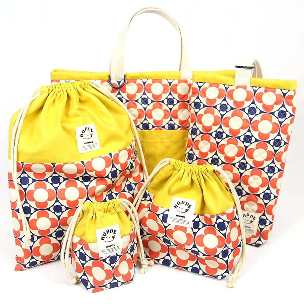 

HOPPE Темно-синий Урок Кулиска и Обувь Идеально для Дошкольников и Набор из 5 предметов Цветы, Сумка, Сумка, Сумка. Детский сад.