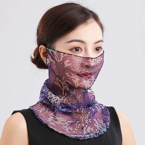 New Versatile Magic Scarf Headband Small Scarf Sunscreen Mask Hanging Ear Style Solid Color Scarves Party Gift