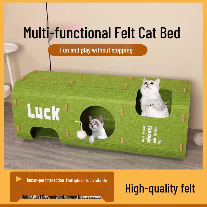 Jingwangrun Multi-Level Felt Cat Tree & Condo