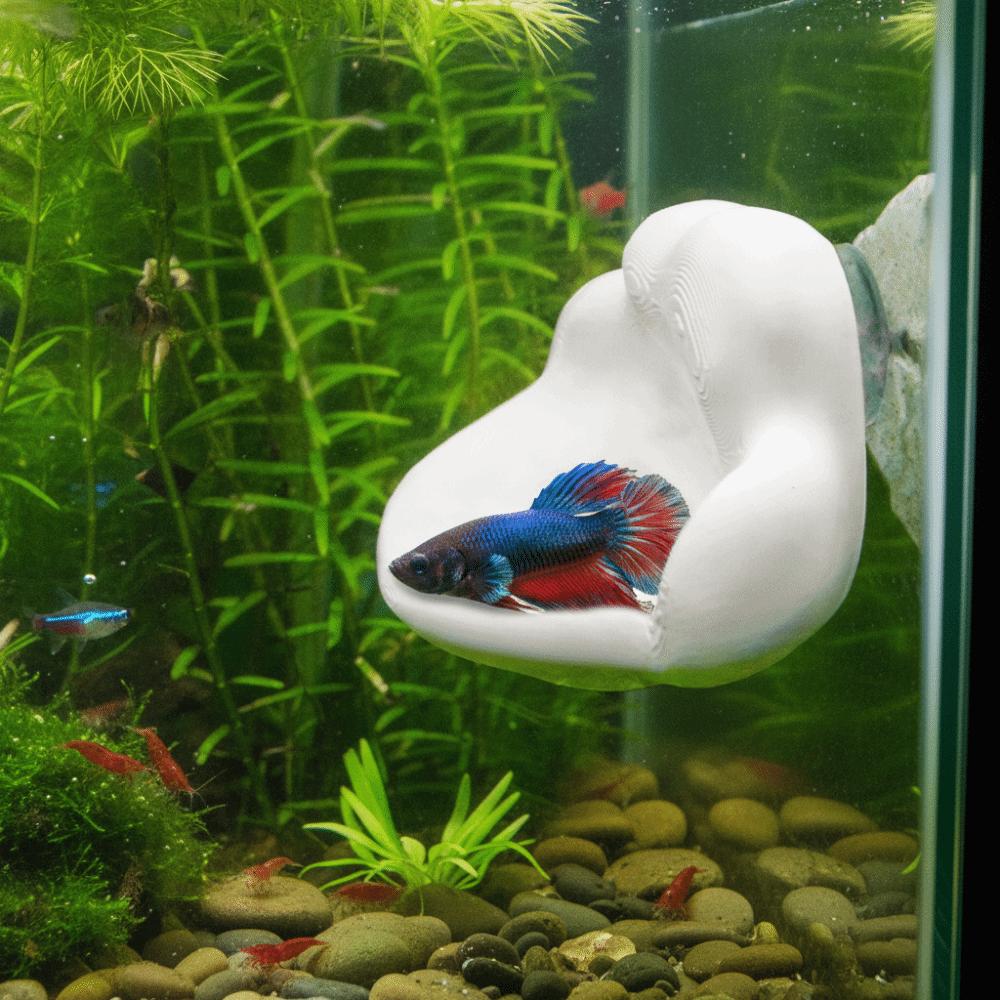 3D Printing Betta Fish Hammock with Suction Cup Betta Resting Platform Fish Hammock Fish Tank
