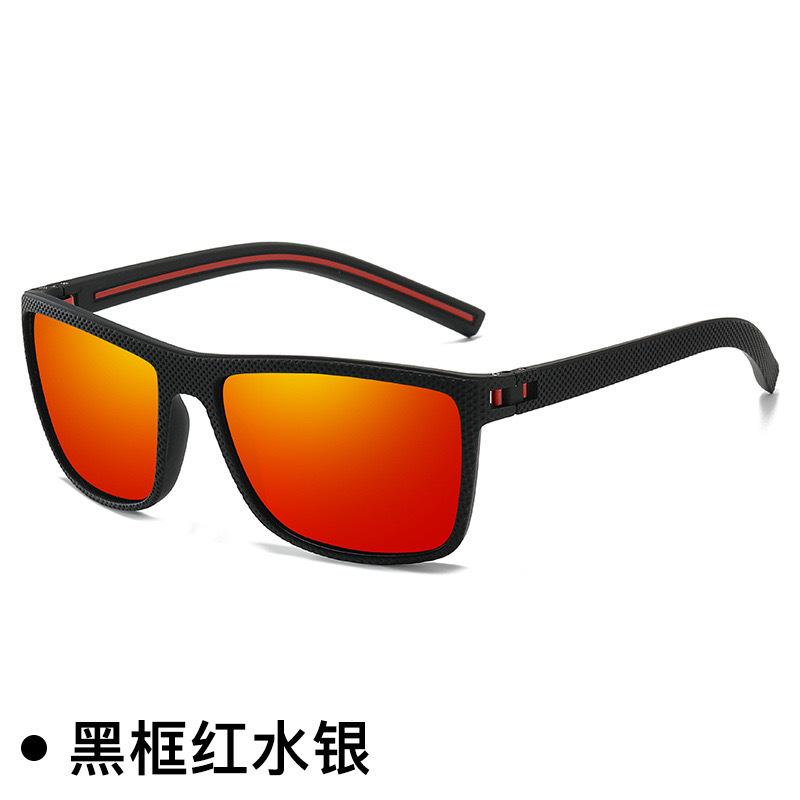 Men Classical Square Polarized Sports Sunglasses Lightweight PC Frame  for Driving Fishing Cycling Unisex Durability
