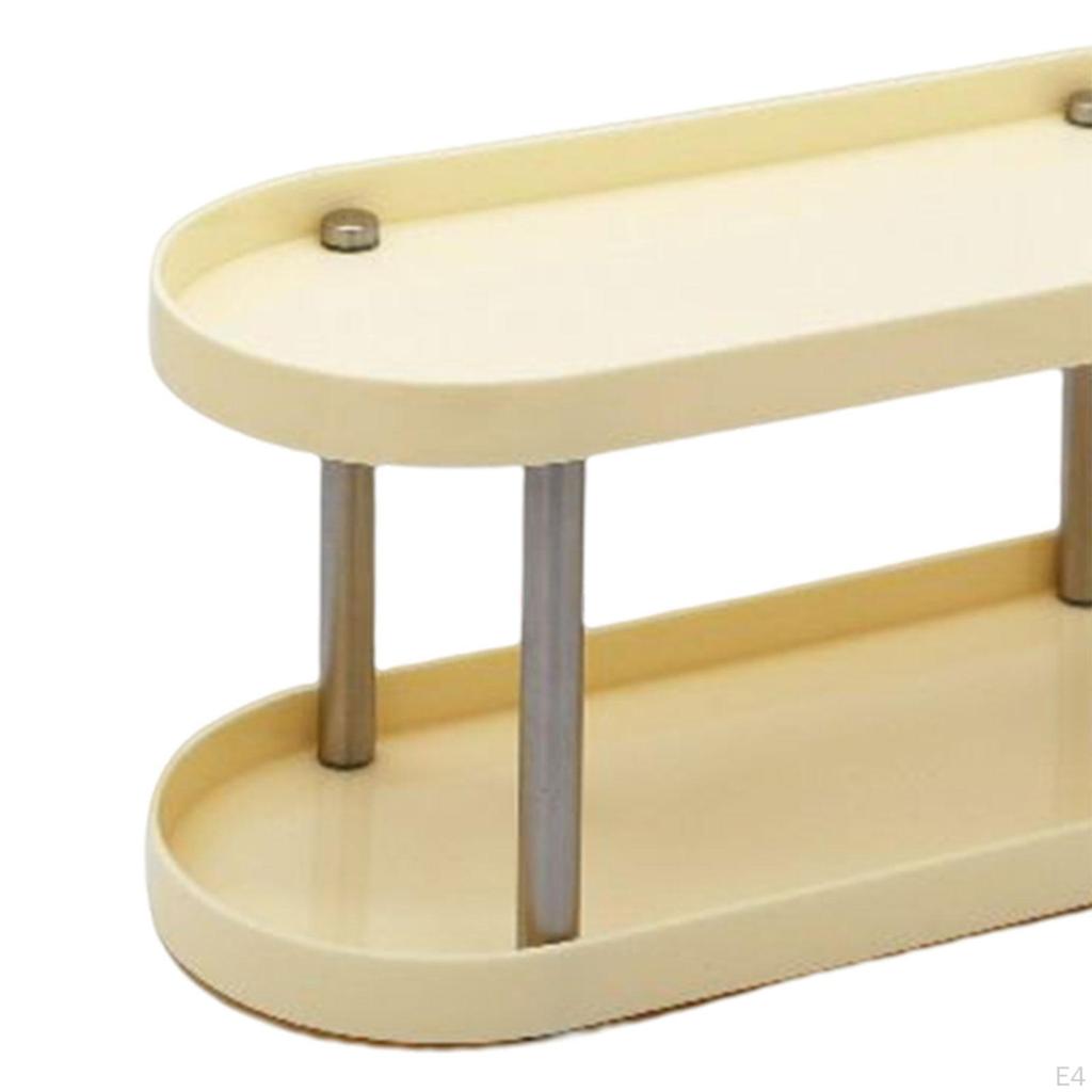 2-stufiges Badezimmer-Aufbewahrungsregal Make-up-Organizer Regale Arbeitsplatte Dusch-Caddy Regal für Gewürze