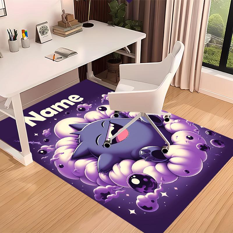 Custom Personalization Pokémon Print Area Rug - Soft, Washable Non-Slip Indoor Mat,Living Room,Home&Office Decorative Rug