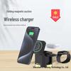 Multifunctional 3-in-1 Wireless Charging Magnetic Phone Stand with Touch Night Light