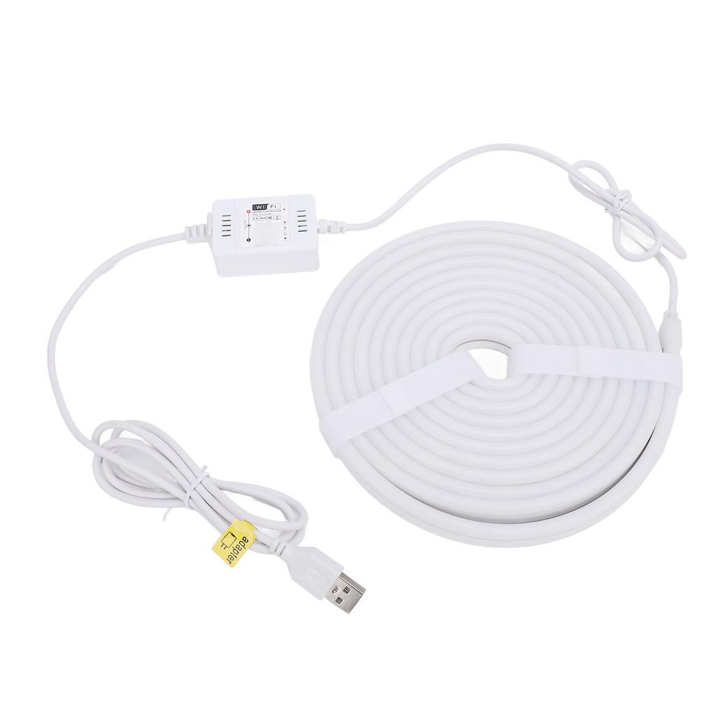 Neon Rope Light 9.84ft WIFI USB DC5V Powered Indoor Bedroom Outside Music Sync Remote Control RGB