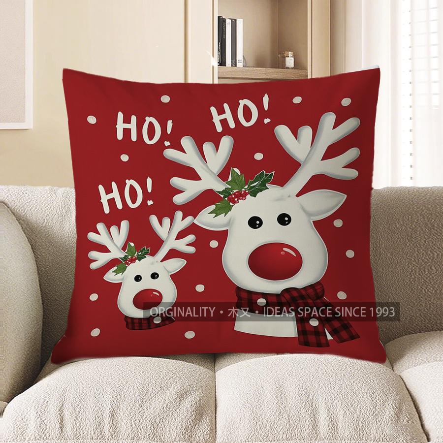 Home Decor Let It Snow Snowman Christmas Throw Pillow Pattern Cushion Cover Suitable For Sofa Bedroom Car Pillow Cover