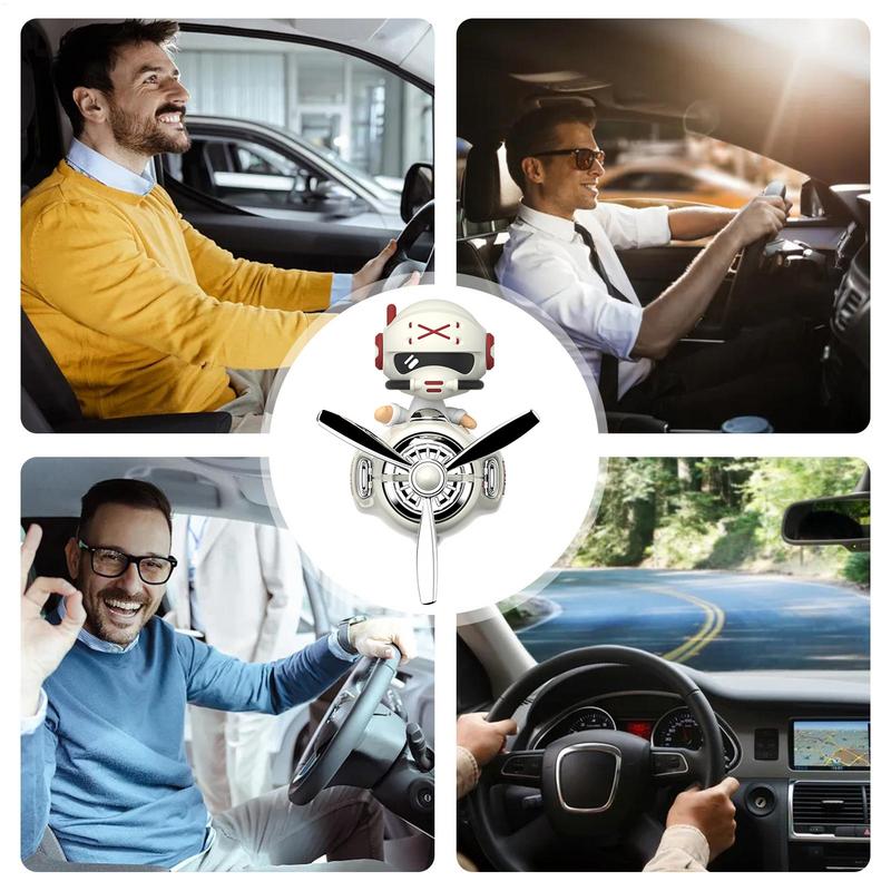 Car Diffuser Air Condition Vent Clip Shaking Head Pilot Car Air Outlet Clips Long Lasting Pilot Car Fresheners Vent Clip For