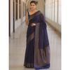 Elegant Soft Lichi Silk Jacquard Saree – Timeless Royal Grace Collection