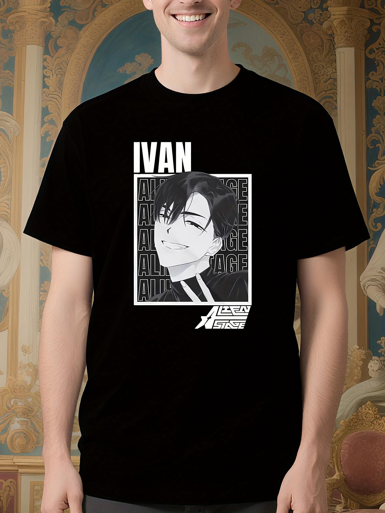 Ivan Alien Stage Anime Graphic - Vintage Streetwear with Bold Ivan Character Print T-shirt XS