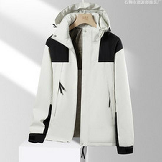 Herren Winter 2024 Slim Fit Baumwolljacke mit abnehmbarer Kapuze - Koreanischer Stil Trendige Gerippte Oberbekleidung
