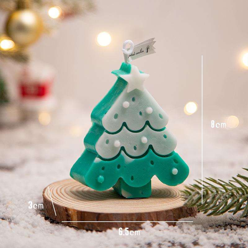 Kreatives Schneeflocken & Lebkuchen Duftendes Weihnachtskerzen-Ornament Geschenk