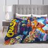 Crashs Bandicoots Blankets  Soft Fluffy Plush Throw Blanket For Children Bedroom Flannel Bedspread Bed Cover
