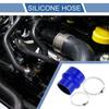 1 Set 70-89mm276"-35" ID 102mm Blauer Silikonschlauch für Autos mit Schellen