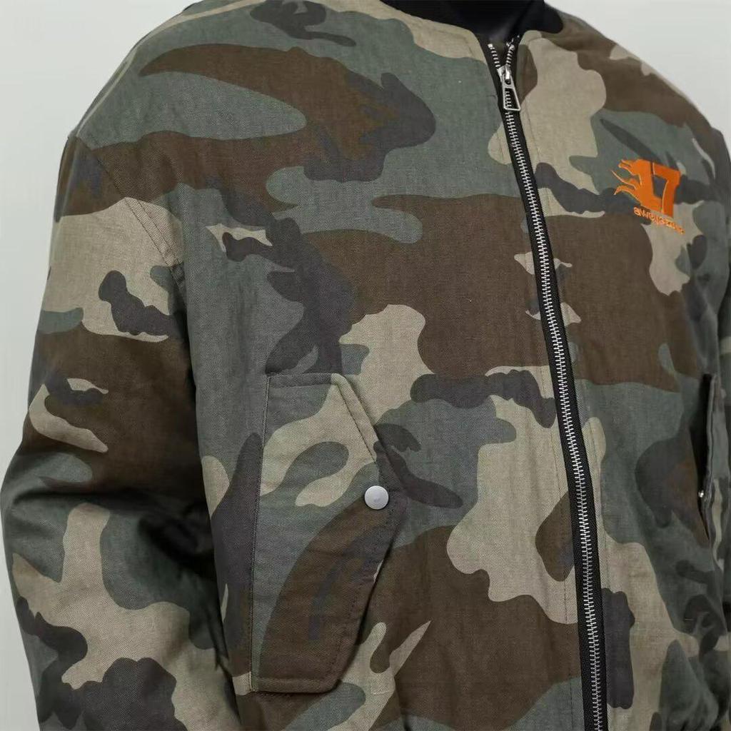 Men's Plus Size Japanese Style Camouflage Embroidery Jacket