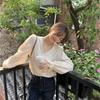 Tops De Mujer primavera 2022, nuevo diseño francés, camisas De manga larga que combinan con todo, blusas De encaje con cuello en V para Mujer De Moda Verano
