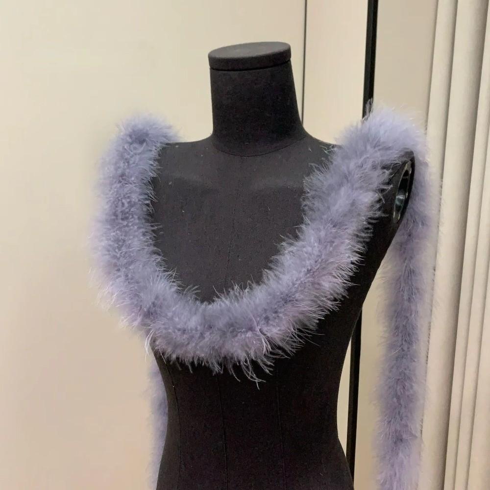 New 2 Meter Decorative Strip Faux Fur DIY Apparel Sewing Fluffy Trim Home Decor Cuff Strip Artificial Fur Decoration