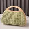 Summer Straw Bags for Women Luxury Woven Purse Fashion Crossbody Shoulder Handbag Beach Clutch Designer Brand Wedding Wallet