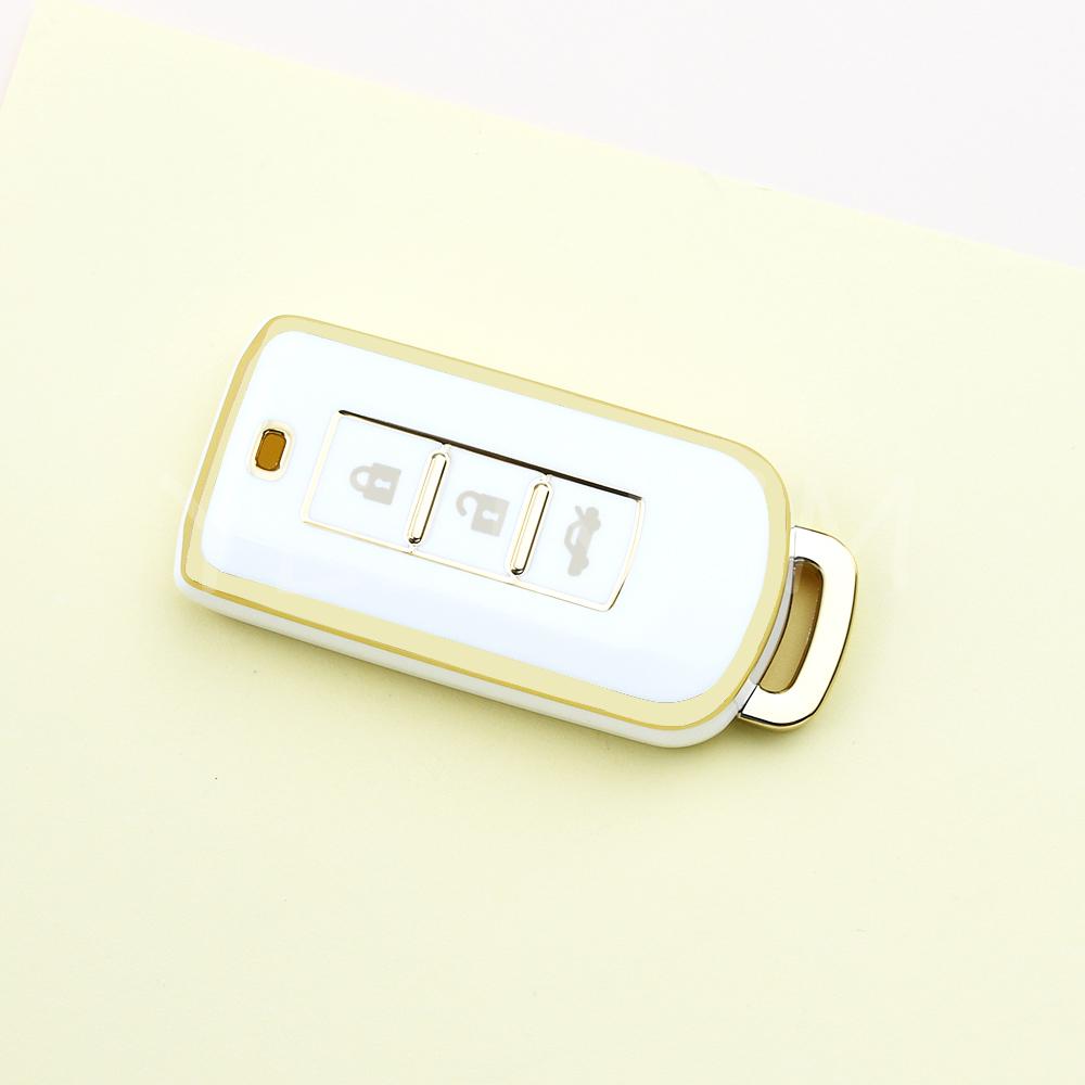For Mitsubishi Outlander Lancer Eclipse Mirage Keyless Entry Tpu Car Key Case Cover Shell Fob Smart Key Case Waterproof