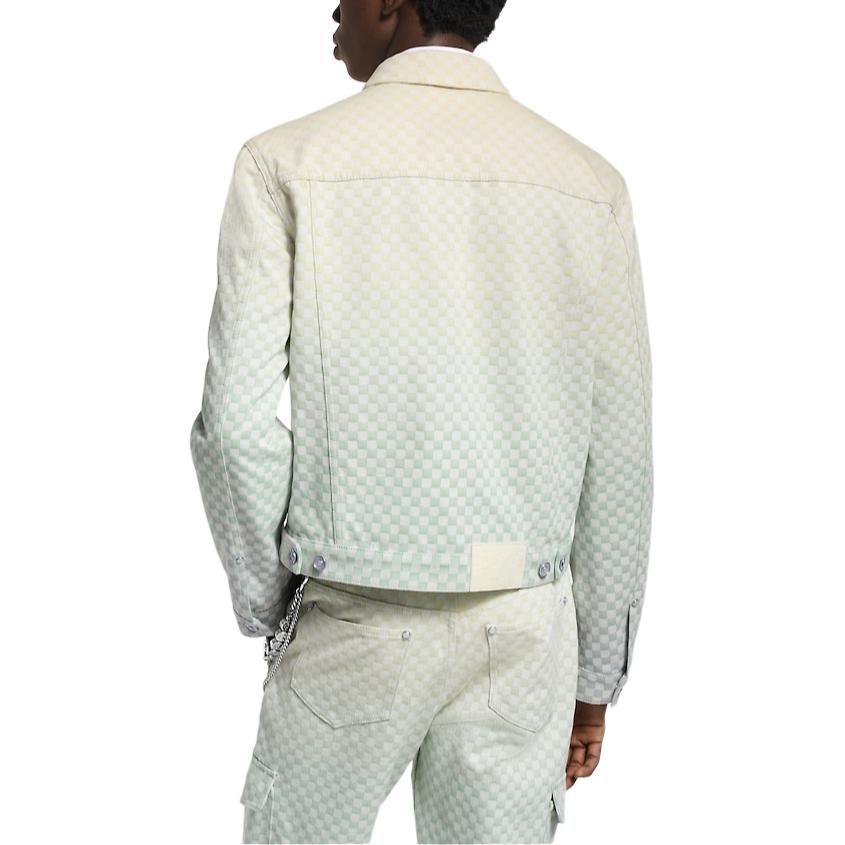 Lv Damier Gradient Jacquard Denim Jacket 1AGTET