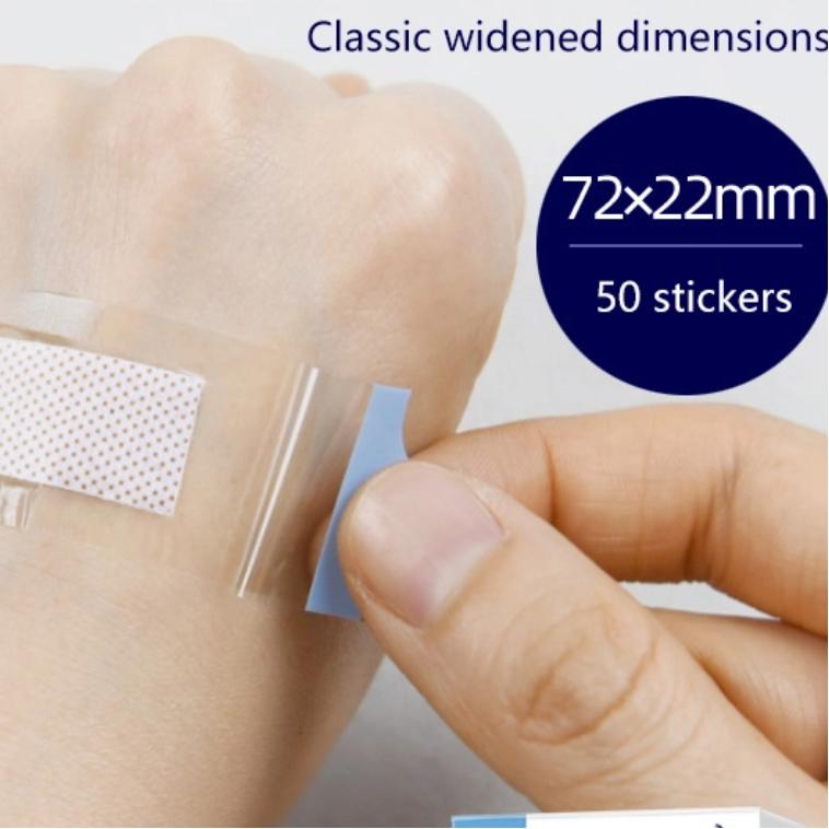 50/120 pieces of waterproof band-aid, transparent, invisible, hemostatic, breathable, anti-wear band-aid