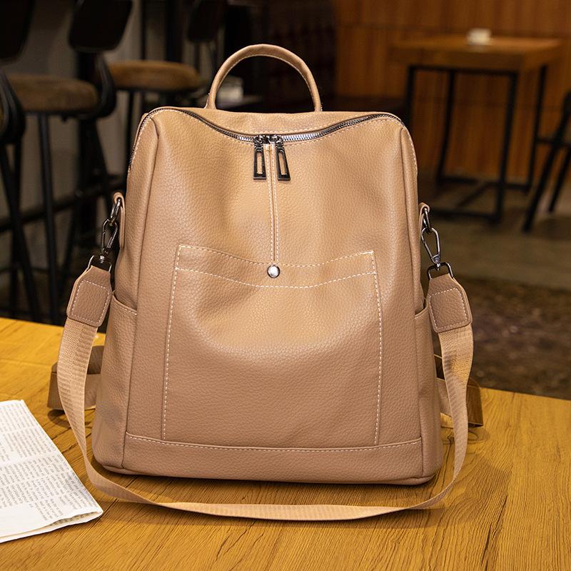 Zaino alla moda, Zaino leggero da donna, Zaino casual di grande capacità per viaggi e scuola