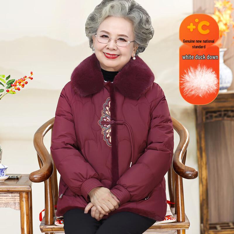 

YUZHAOLIN Женский зимний пуховик с цветочным принтом 4XL