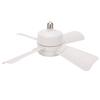 LED Socket Ceiling Fan Light   Dimmable Ceiling Fan with Remote Control E27 Base for Living Room White