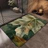 3D Vision Green Leaf Non-slip Quick-dry Indoor Bathroom Floor Mat