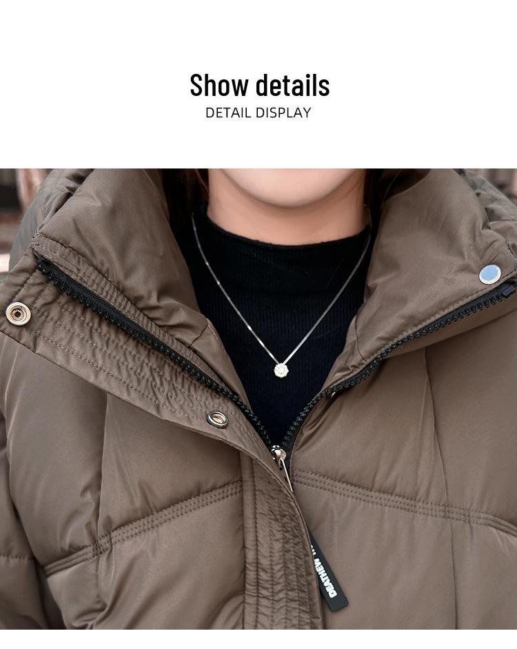High-End Fashion Petite Down Jacket—Hooded, Thickened, Age-Reducing Women's Winter Wear 2025