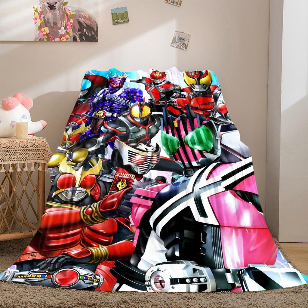 Kamen Rider Soft Flannel Blanket Lightweight Cozy Microfiber Blanket for Couch Bed Machine Washable LXR83