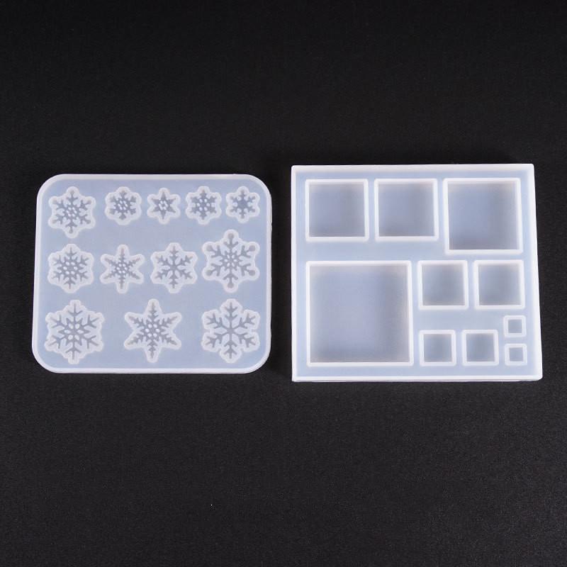 Cute Beads Cube Triangle Silicone Mold For Jewelry Earrings Pendant Making Resin UV Epoxy Resin Molds Crafts DIY Tool