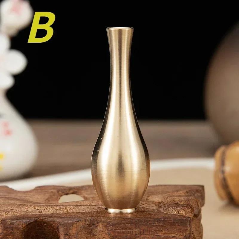 1 Peça Porta-Incenso de Latão Mini Vaso de Metal Decoração Sala de Estar Quarto Decoração de Casa Presentes Únicos gray