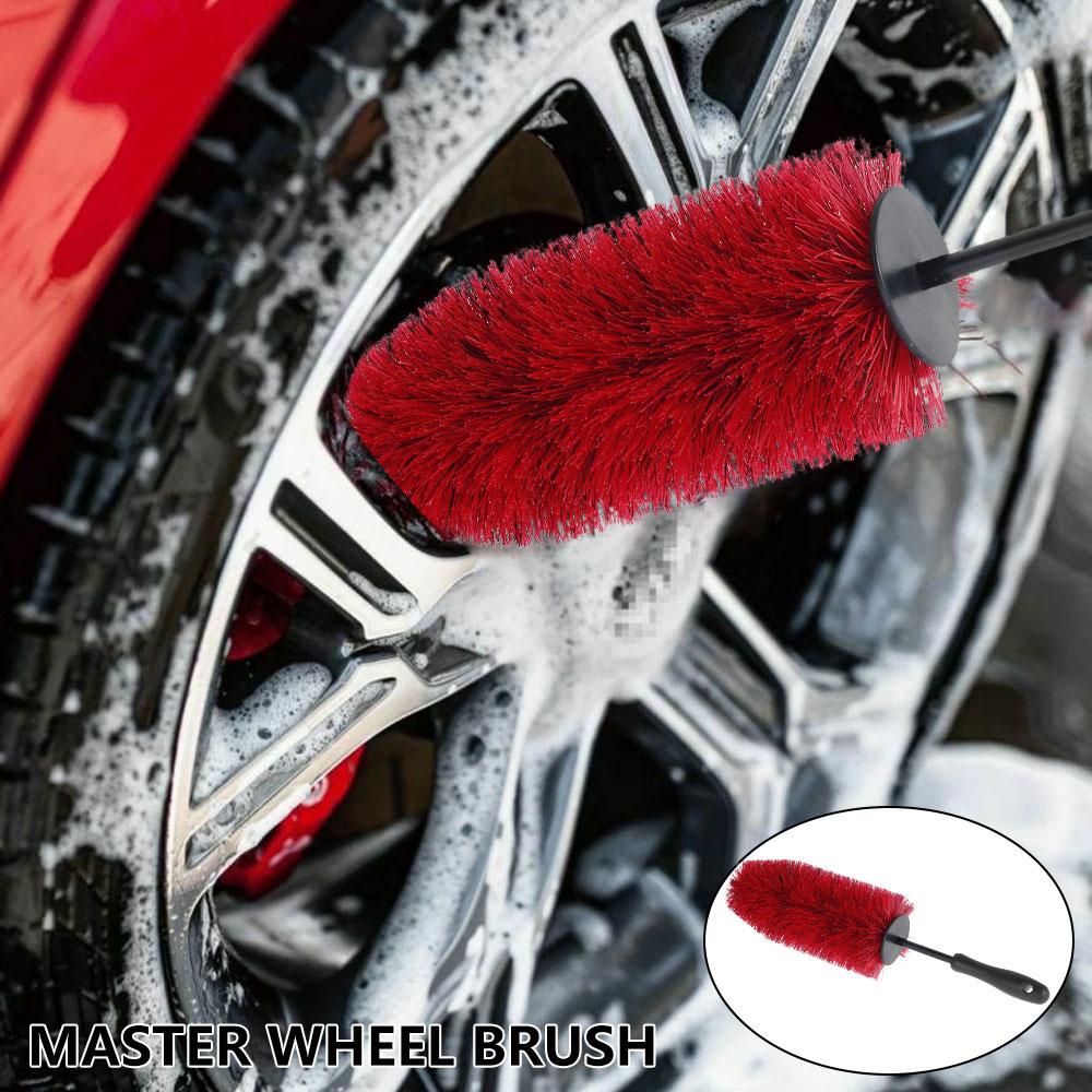 45cm Car Wheel Wash Brush Multifunction Car Wheel Rim Tire Cleaning Brush Soft Non Scratch Auto Care Detailing Washing Tools