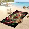 Portugal Fußball Print Strandtuch Schnelltrocknend Super Saugfähig Weiches Badetuch für Schwimmen Strand Reisen Fan Souvenir Geschenk