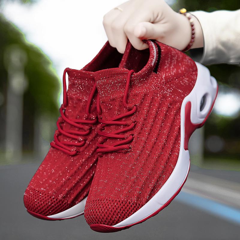 Fashion 36-43 Air Cushion Shoes For Women Sneakers Breathable Sports Summer Platform Training Mesh Running Soft Sole Comfortable Casual