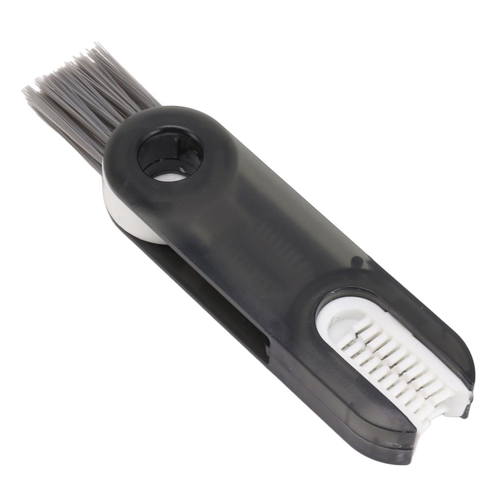 3 In 1 Bottle Cup Lid Crevice Cleaning Brush Multifunctional Crevice Cleaning Brush for Nipple Gray