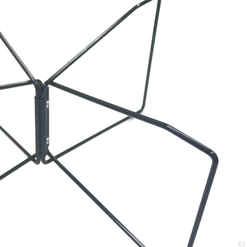 Foldable Cooler Stand Luggage Rack Stable Metal Trash Bag Holder Storage Bin for Barbecue