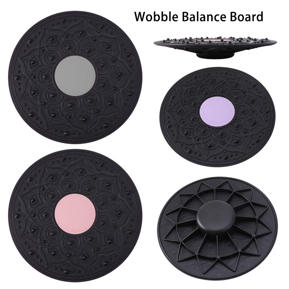 Anti-Slip Balance Training Board Foot Massage Plastic Core Trainer Yoga Balance Board Office Use