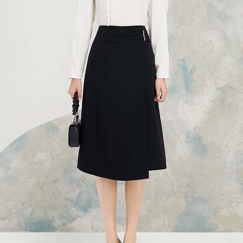 JESSIE Women s Chic Irregular A-Line Skirt L