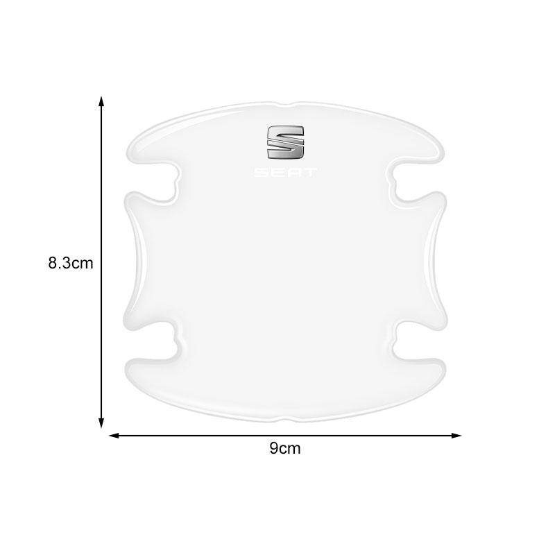 Car Body Anti-Collision Protection Strip Auto Door Handle Bowl Anti-Scratch Sticker for Seat Leon FR Altea Ibiza Toledo Cordoba Arona Ateca Alhambra