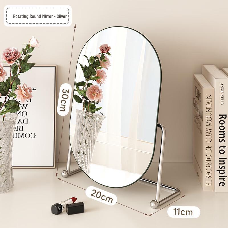 Oeny Retro Portable Rotating Makeup Mirror