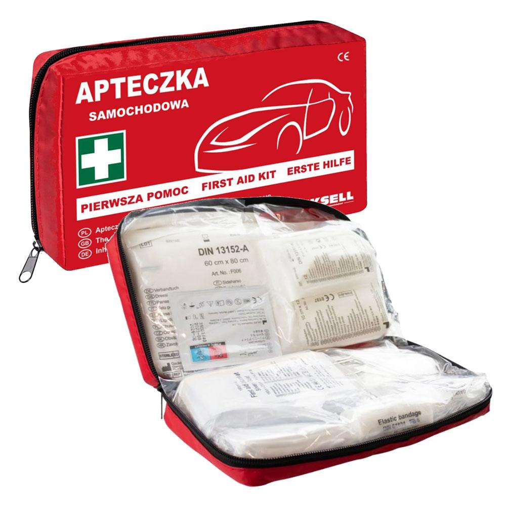 Car First Aid Kit Din 13164 Plus In Nylon With First Aid Equipment 1 Piece