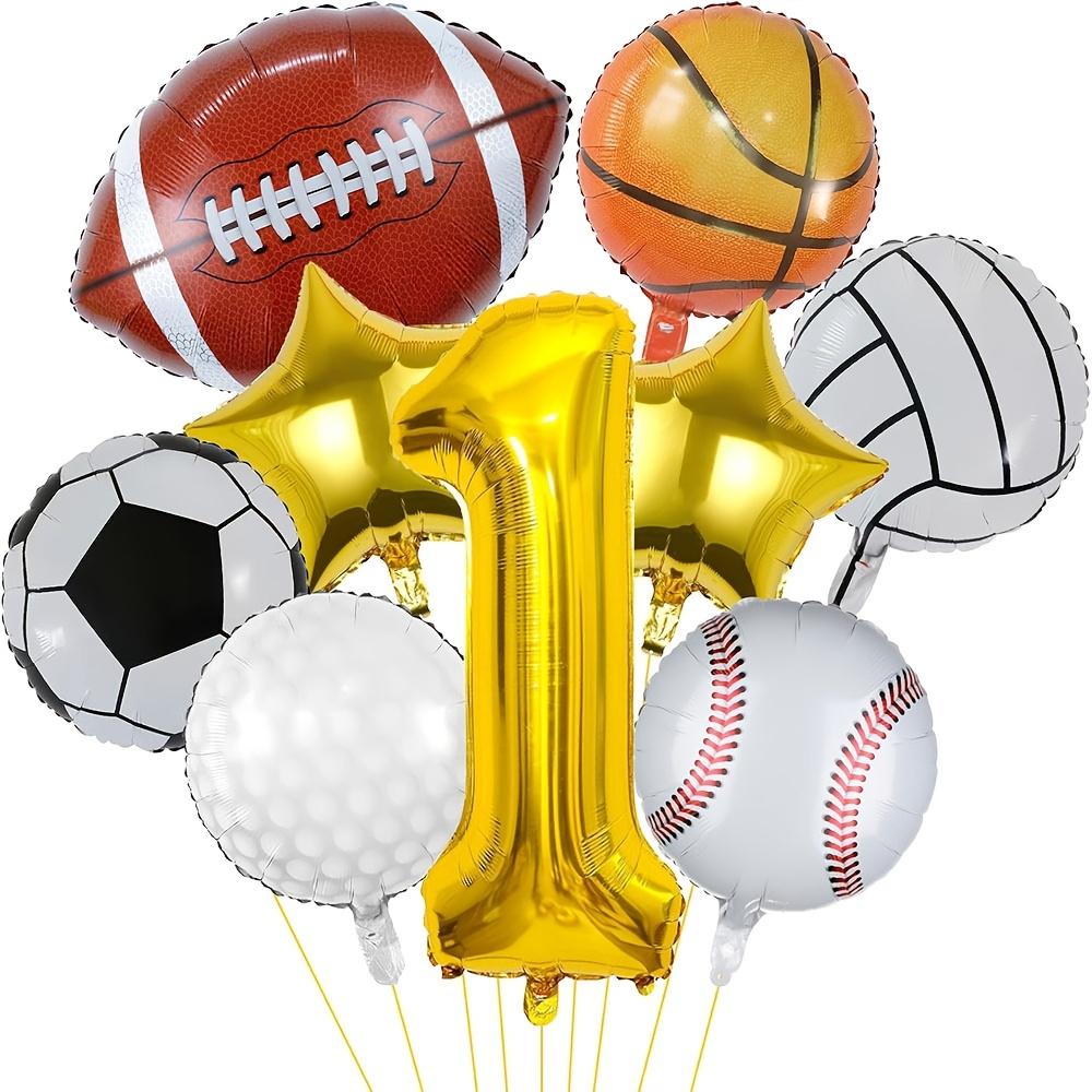

1set Sports Balloons 18inch Football Basketball Baseball Volleyball Soccer Foil Ballon for Sport Theme Birthday Party Decoration 40inch